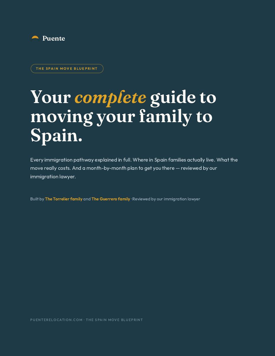 Blueprint cover — your complete guide to moving your family to Spain
